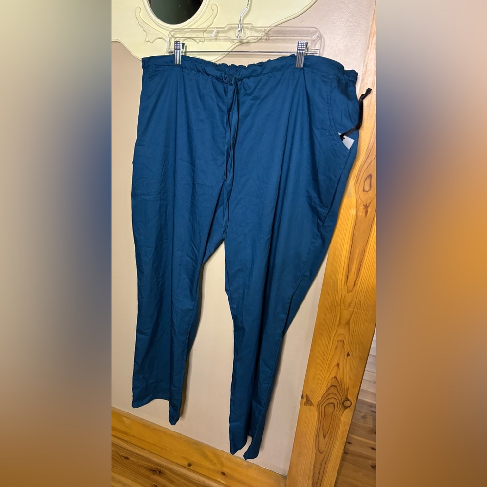 Cherokee Luxe Women's Scrubs Pant 2X CARV Low Rise Straight Leg Drawstring 1066
